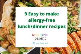easy to make allergy free lunch dinner recipes for fussy children